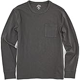 J.Crew Men's Long Sleeve Garment-Dyed Pocket T-Shirt