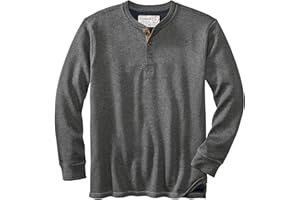 Legendary Whitetails Men's Henley Shirt Long Sleeve Heavyweight Double Thermal Layer