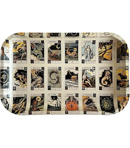 Amazon.com: Metal Tray Set | Lightweight Trays - Tarot and Vintage