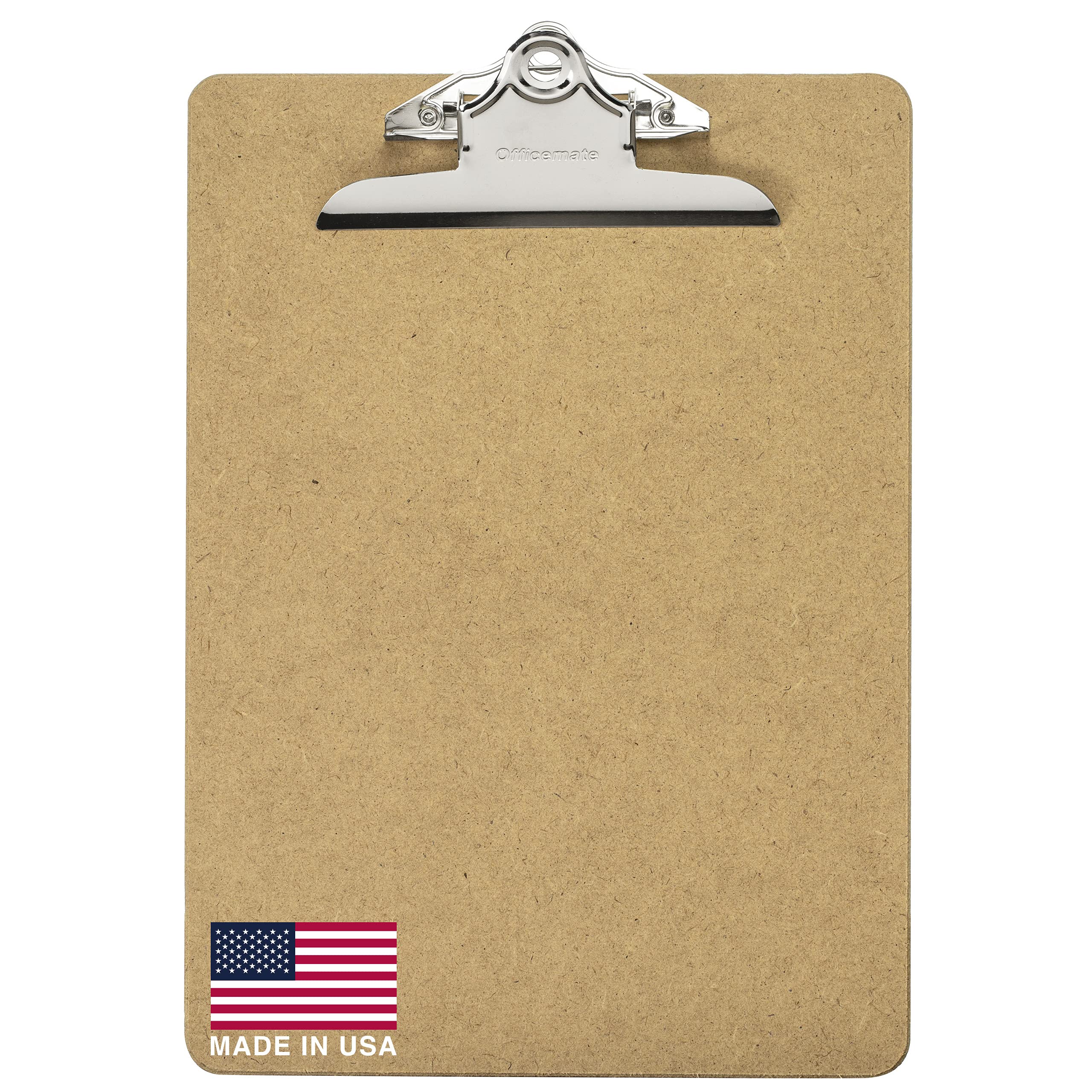 Photo 1 of Officemate Recycled Wood Clipboard, 6 Inch Clip, 1 Pack Clipboard, Letter Size (9 x 12.5 Inches), Brown (83100)