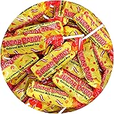 Sugar Daddy Milk Caramel Pops, 2 Pound Bulk Bag, Approx. 65 Lollipops | Caramel Lollipops, Sugar Daddy Suckers