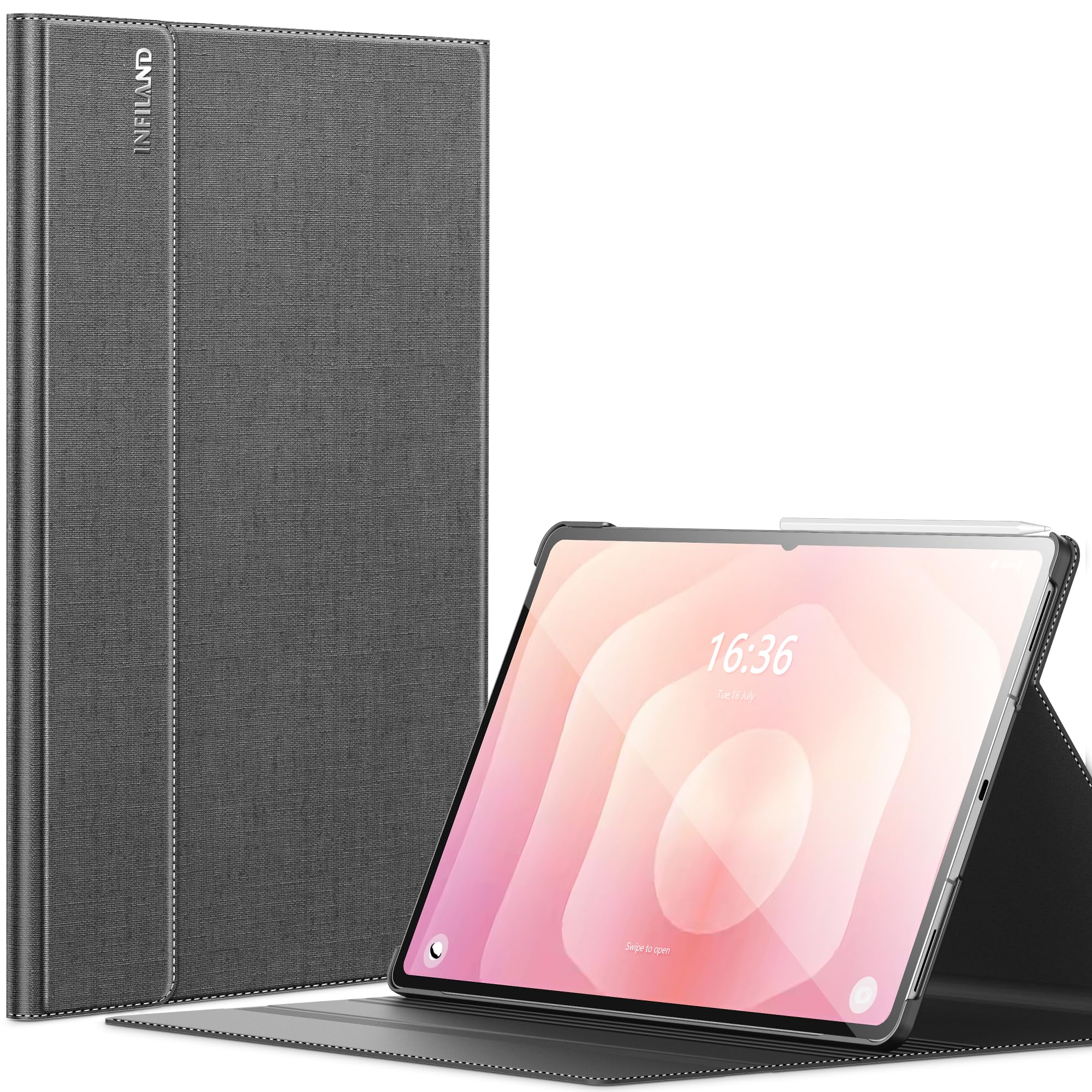 Photo 1 of *IMPERFECT** INFILAND Case for Galaxy Tab S11 Ultra 2025 14.6 Inch, Multi-Angle Stand Cover Compatible with Samsung Tab S11 Ultra 5G SM-X936B/ SM-X930 [Auto Wake/Sleep] (Grey)