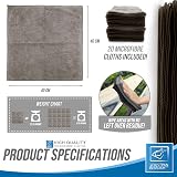 TDBS Microfiber Cleaning Cloth Large 40x40cm Grey 20 Pack view 6
