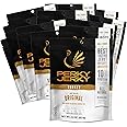 Perky Jerky Original Turkey Jerky, Low Sodium - 10g Protein per Serving - Low Fat - 100% U.S. Sourced - Tender Texture and Bold Flavor, 2.2 Ounce (Pack of 12)