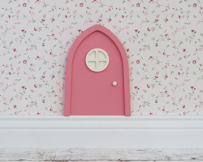 Wandmotive.de Rosa Feentür fürs Kinderzimmer mit Leuchteffekt im Fenster