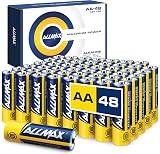 Allmax Battery AA Maximum Power Alkaline 48 Count Long Lasting 10 Year Shelf