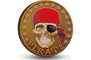 GIMILANG Treasure Island Challenge Coin - Skull Pirate Adventure Voyage