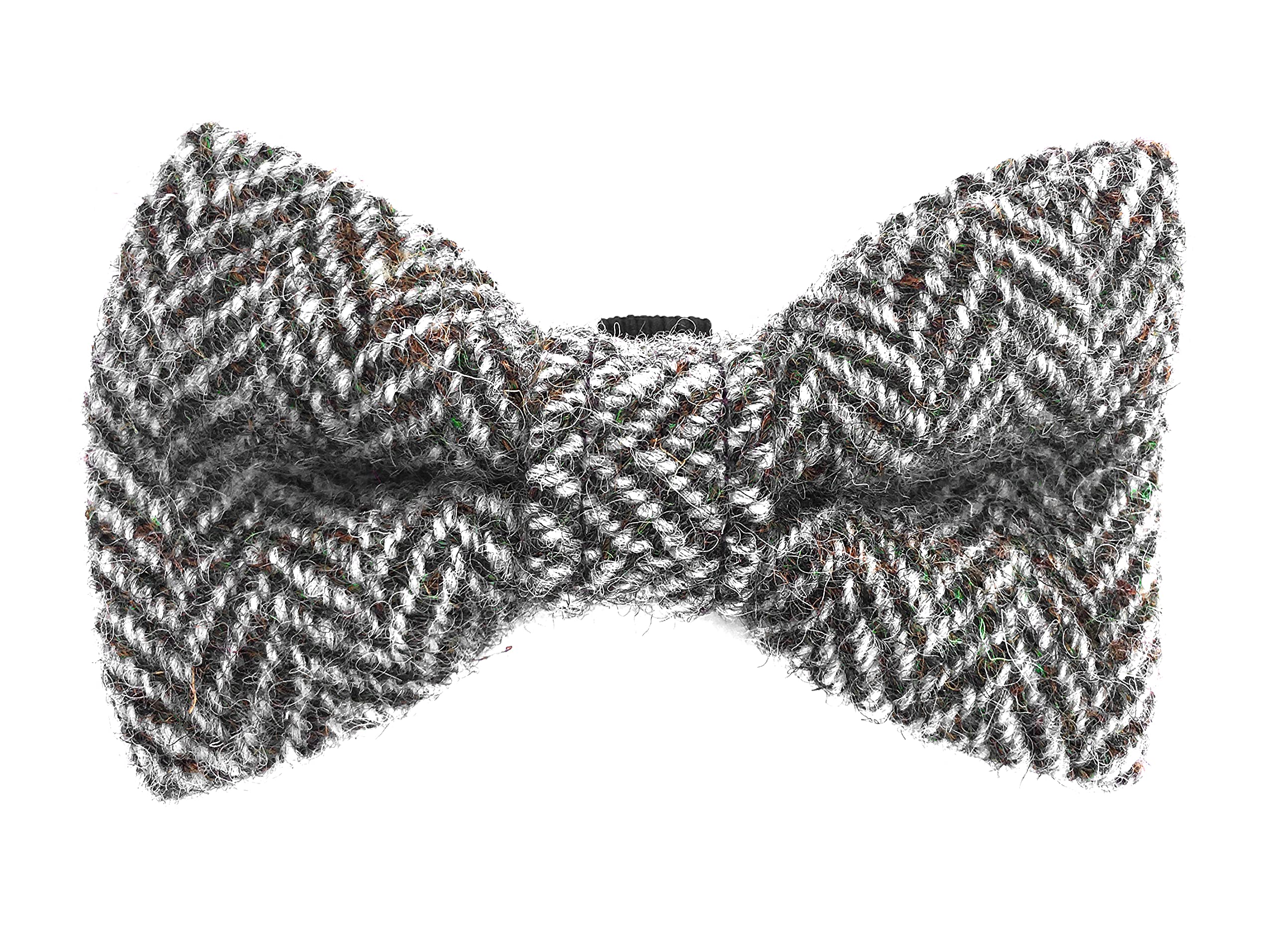 Ditsy Pet. Harris Tweed Dog and Cat Bow Tie (Herringbone, Small)