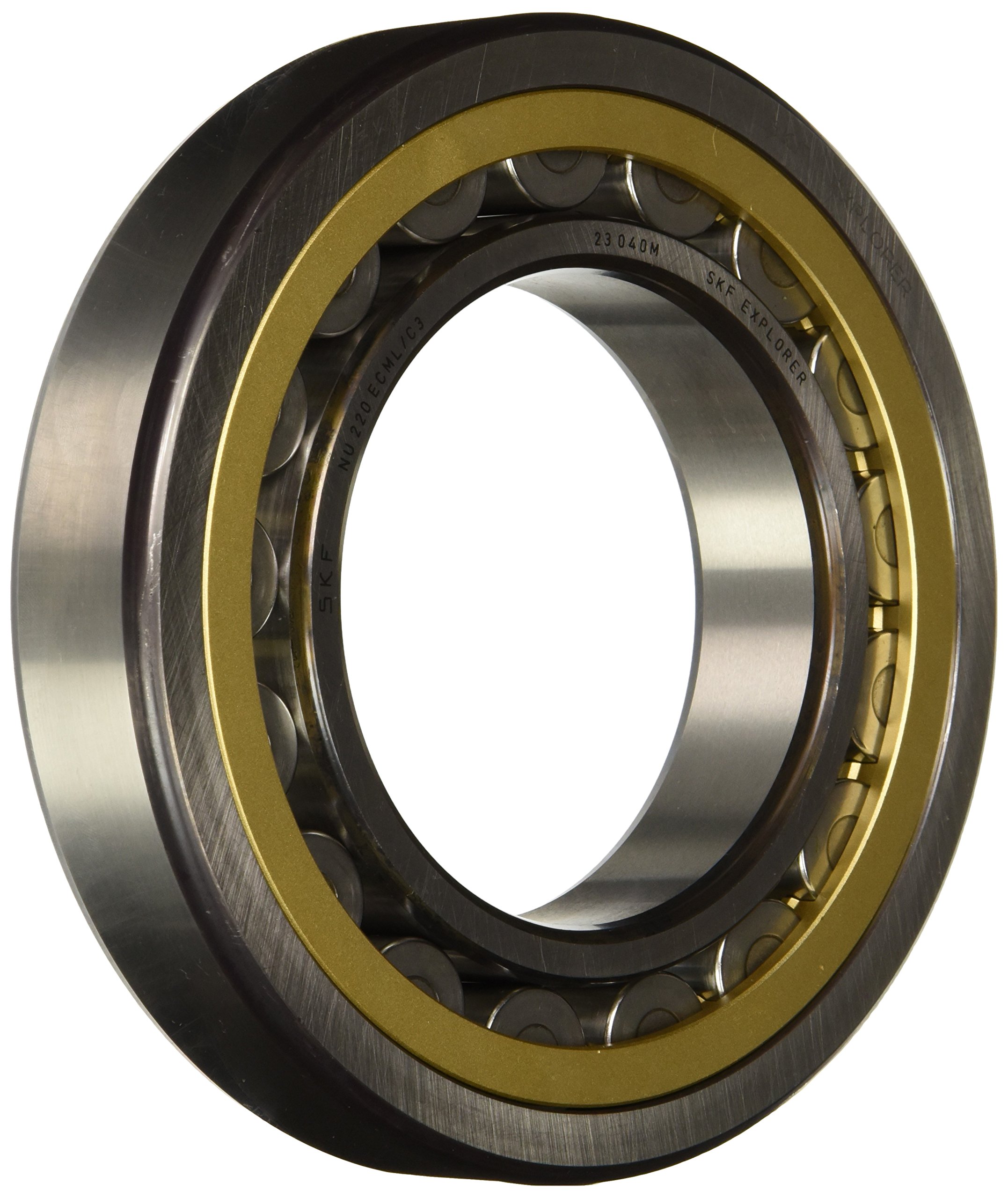 SKF Cylindrical Radial Roller Bearing, 100 ID, Bearing steel