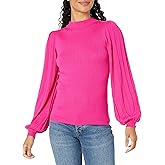Trina Turk Women's Ribbed Mock Neck Sweater