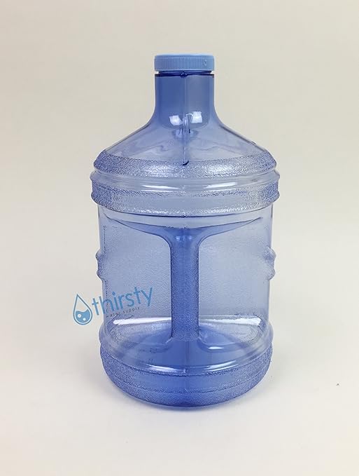1 Gallon Water Bottle Blue BPA Free Plastic Jug Canteen