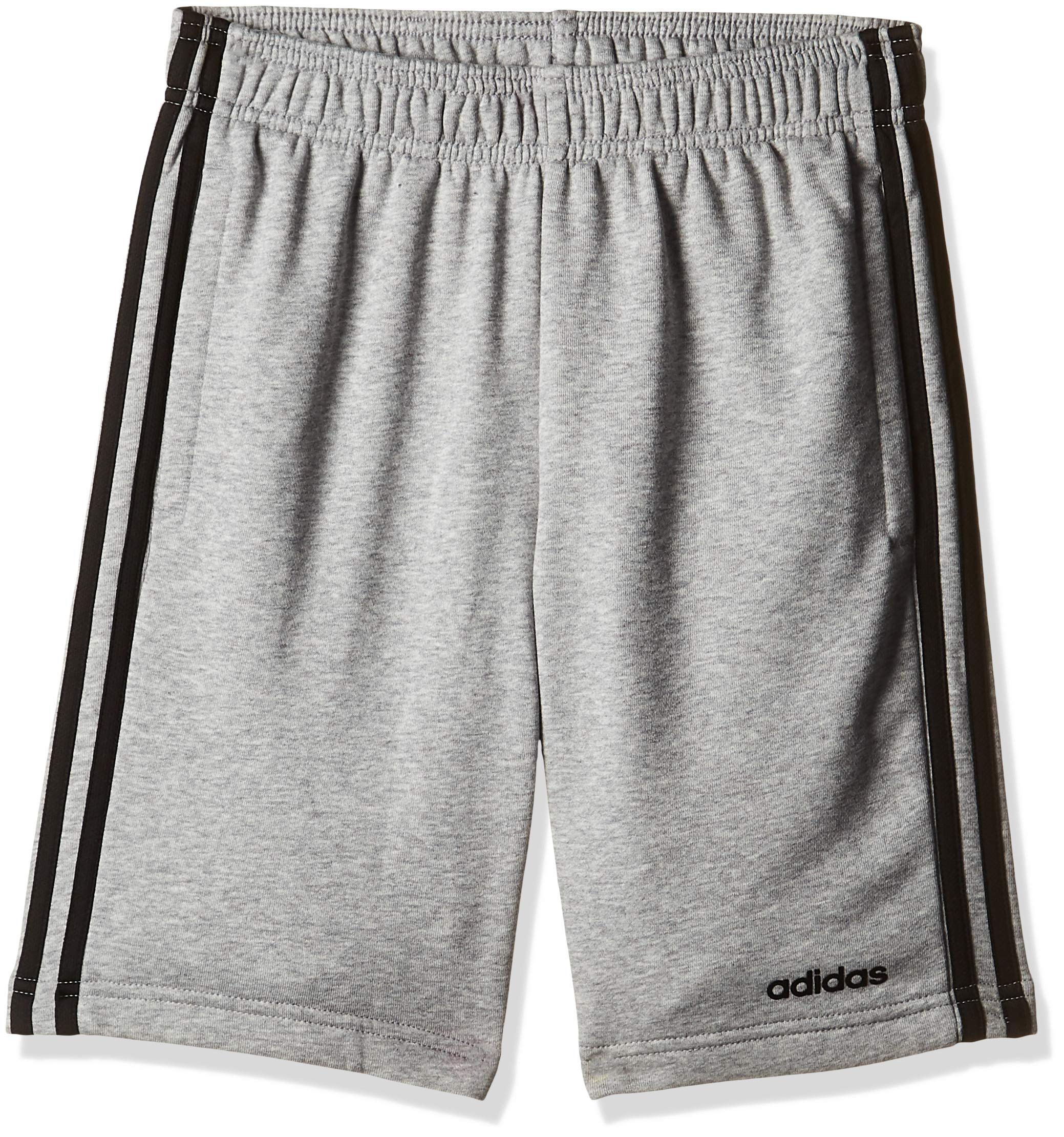 adidas 3 stripe knit shorts