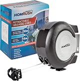 HomRush 30m Retractable Clothes Line, Heavy Duty Wall Mounted, 2 x 15m view 2