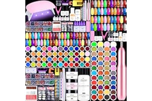 Cooserry Acrylic Nail Kit for Beginners: Acrylic Nail Sets with Drill and U V Light Nail Kits Set Professional Acrylic with Everything