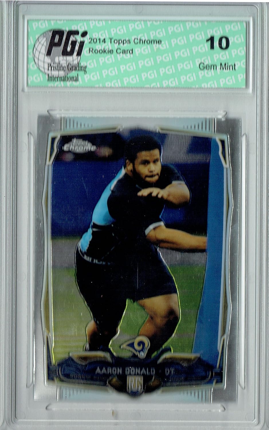 Amazon.com: Aaron Donald 2014 Topps Chrome #175 Rookie Card PGI 10: Collectibles & Fine Art