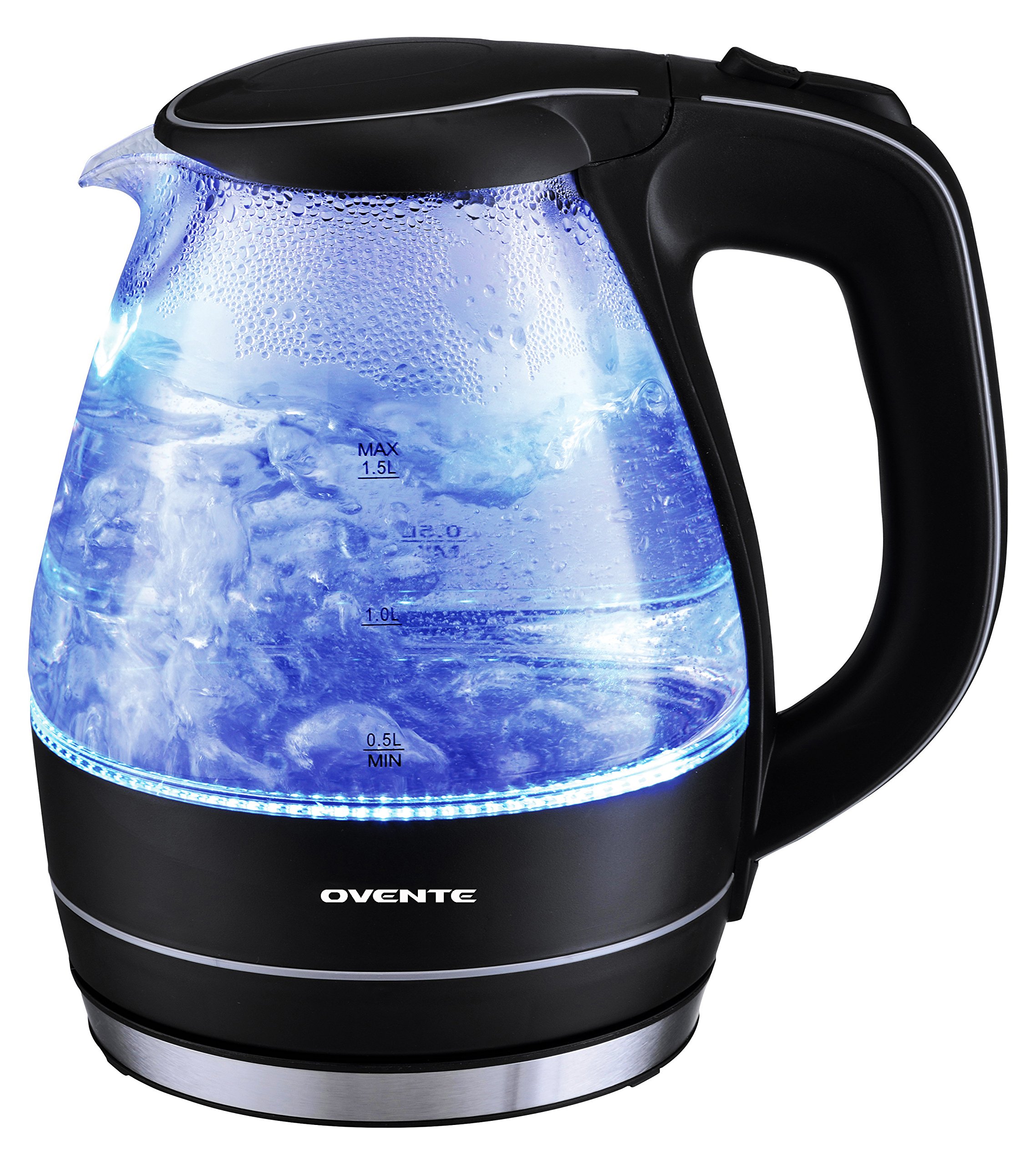 Ovente KG83B 1.5 Liter BPA Free Glass Cordless Electric Kettle Black 763164453777 eBay