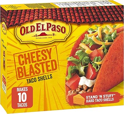 Old El Paso Cheesy Blasted Taco Shells 153 Gram Amazon Ca Grocery