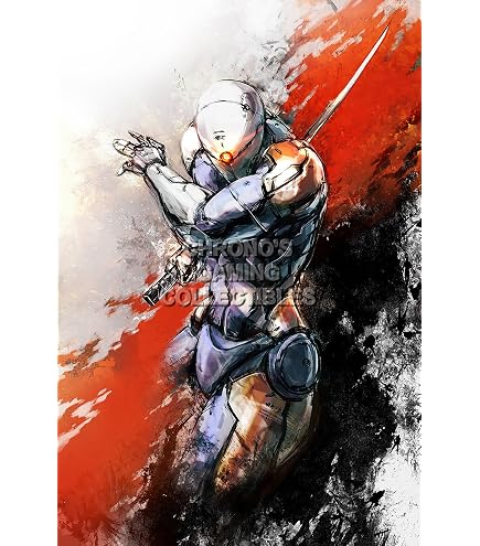 PrimePoster - Metal Gear Solid Poster Glossy Finish Made in USA - Gray Fox Cyborg Ninja