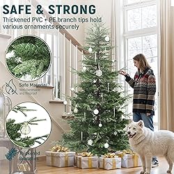 YITAHOME Pre-Lit Aspen Fir Artificial Christmas