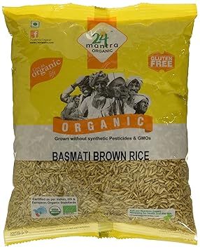 24 Mantra Organic Basmati Rice Premium Brown, 1kg