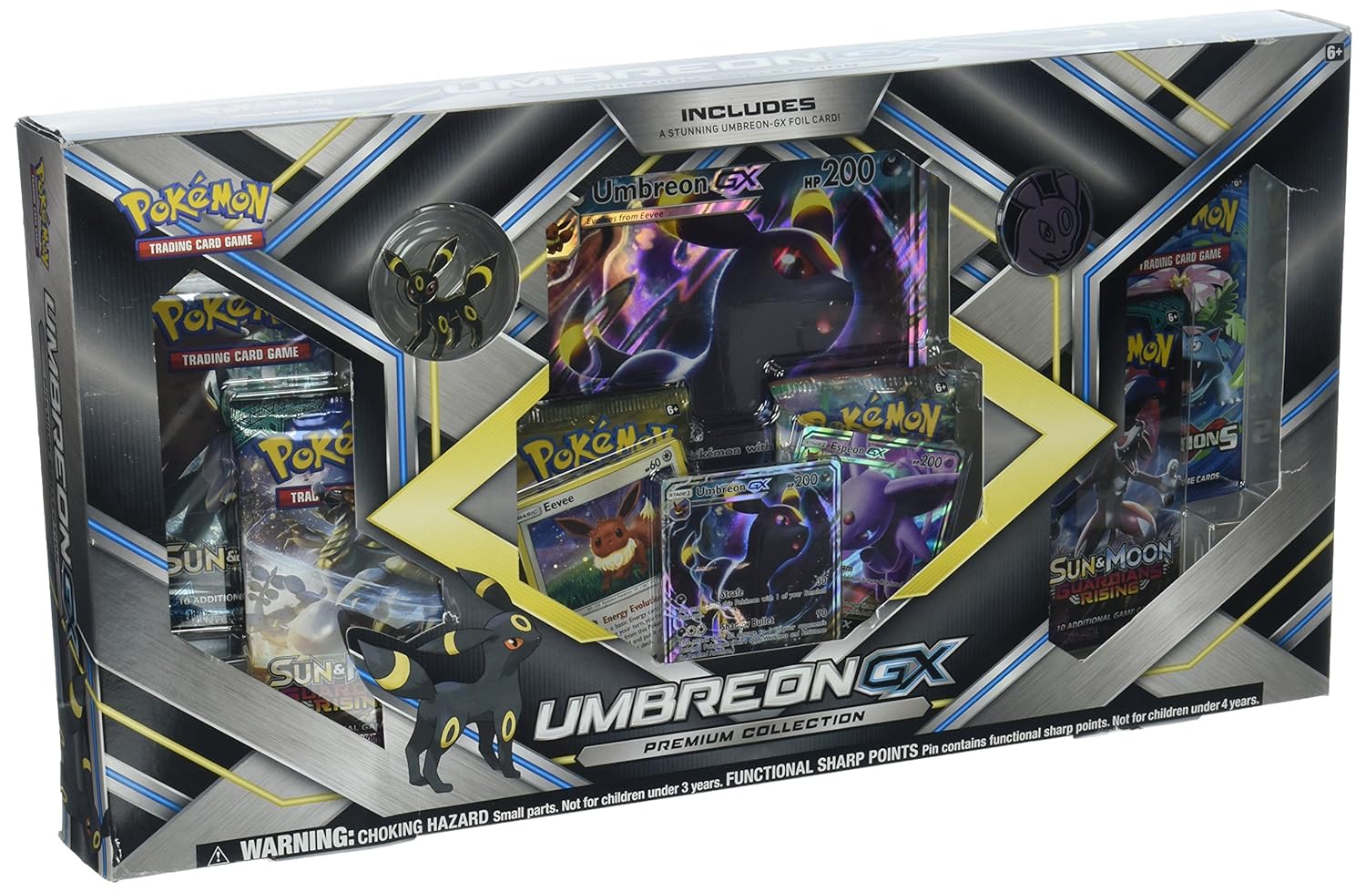 Details About Pokemon Tcg Espeon Umbreon Gx Premium Collection Toy