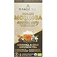 Miracle Tree's Energizing Moringa Infusion - Chai | Super Caffeinated Blend | Healthy Coffee Alternative, Perfect for Focus | Organic Certified & Non-GMO | 16 Pyramid Sachets