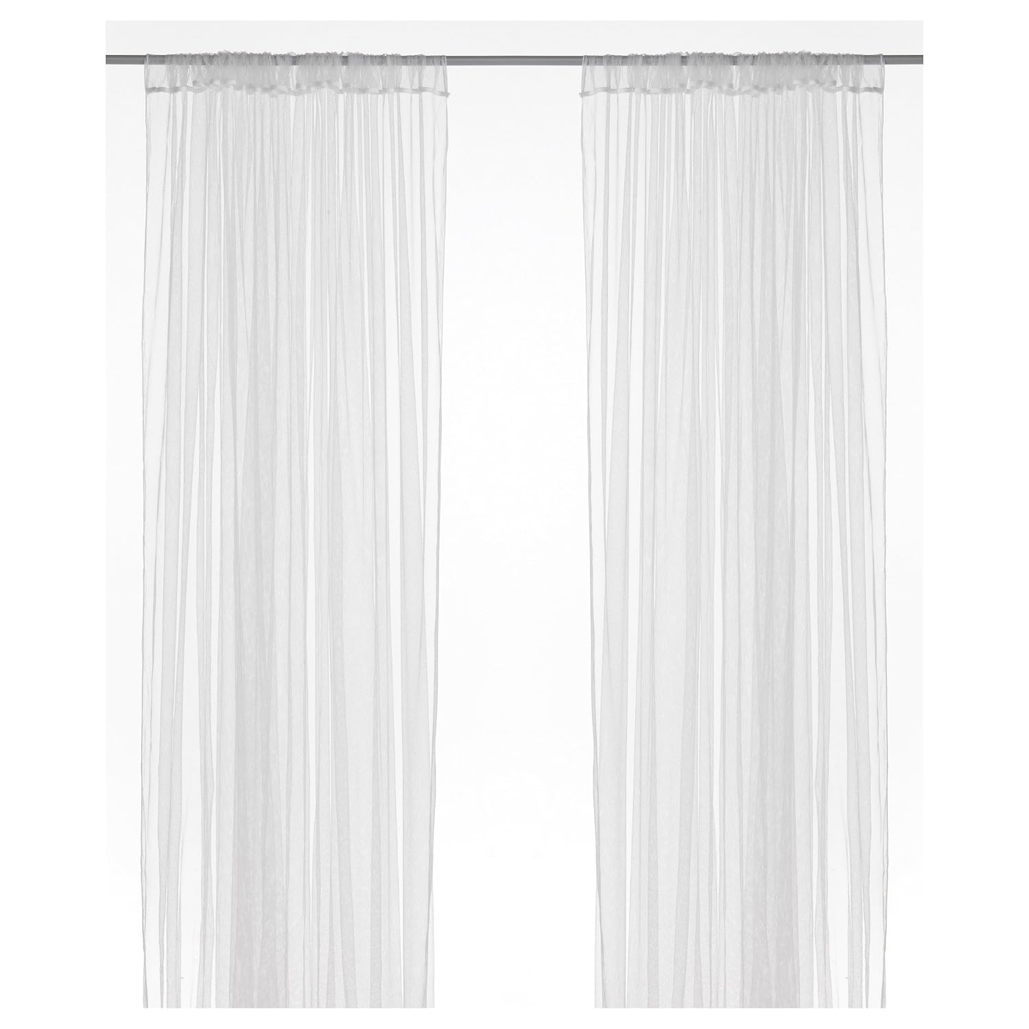 Pair White Network Curtains Ikea Lill Curtains Tsunamicompany Baby Products