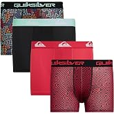 Quiksilver Boys Underwear, 4 Pack Durable Stretch Breathable Boxer Briefs