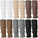 Sintege 6 Pairs Kawaii Leg Warmers Japanese Style Knitted Loose Socks Leg Warmers for Girls Women Lolita Costume School