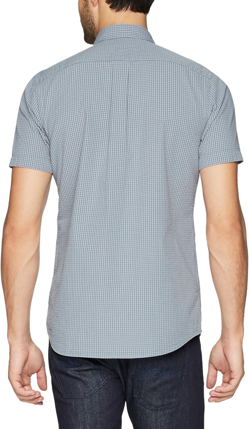  Brand - Goodthreads Men's Slim-Fit Short-Sleeve Seersucker Shirt: Clothing