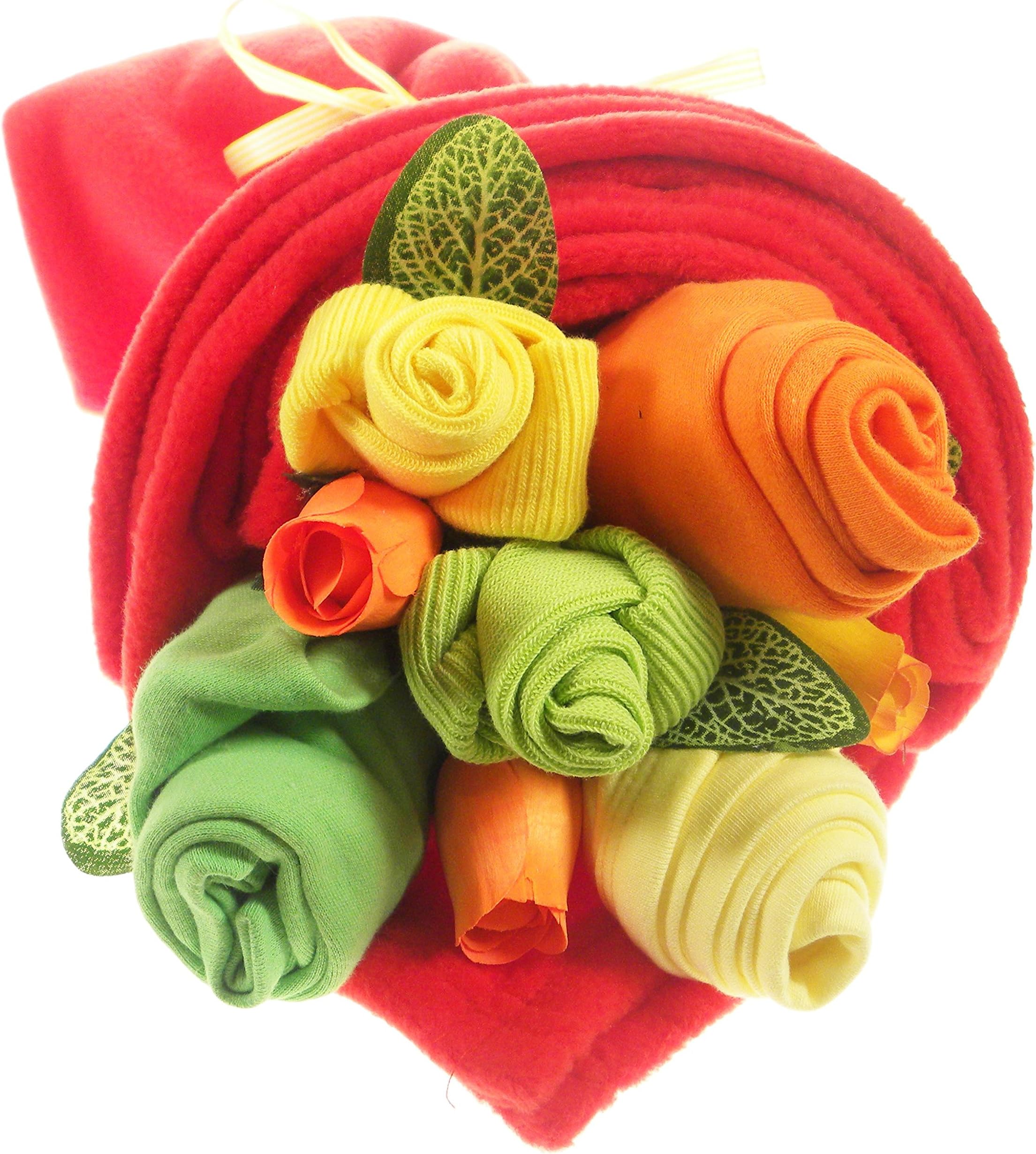 Say It Baby Traditional Baby Bright Clothes Bouquet Gift Set