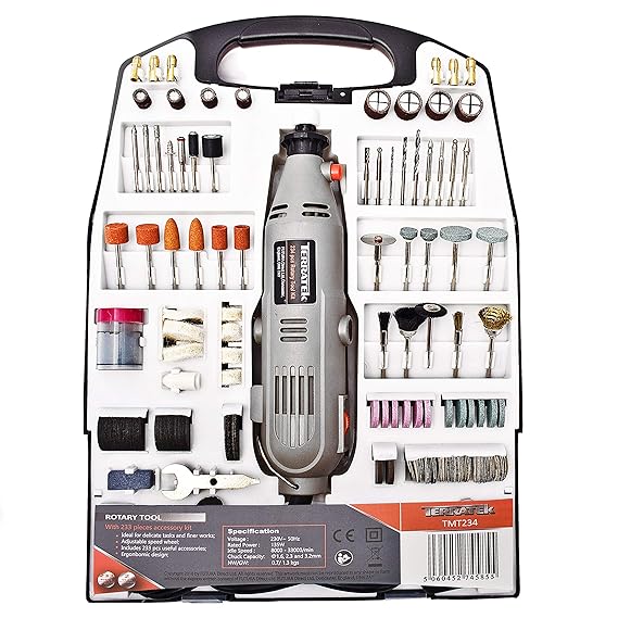 Rotary Multi Tool Kit 135W with 234pc Accessory Set & Storage Case