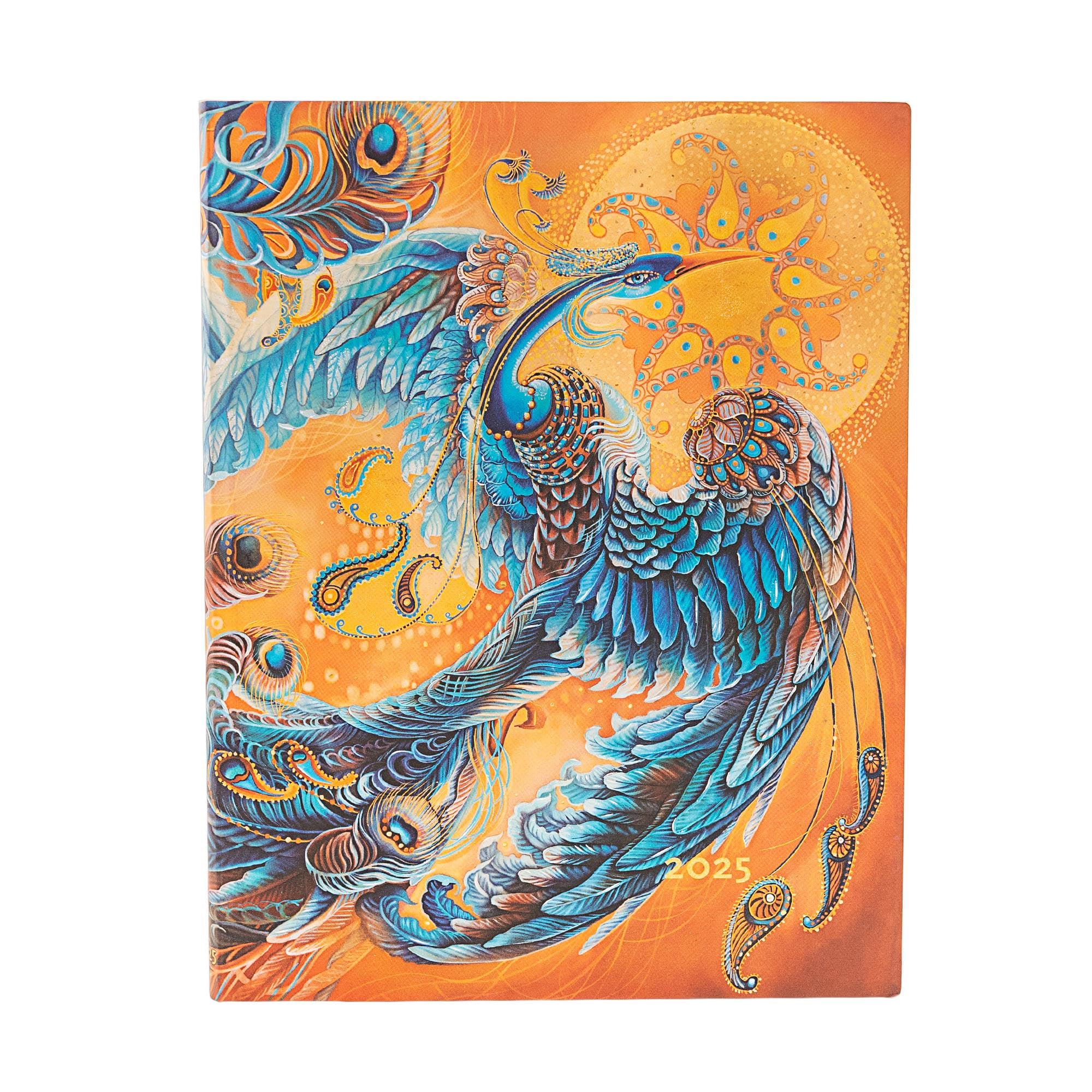 Skybird (Birds of Happiness) Ultra 12-Month Vertical Softcover Flexi Dayplanner 2025 (Elastic Band Closure)