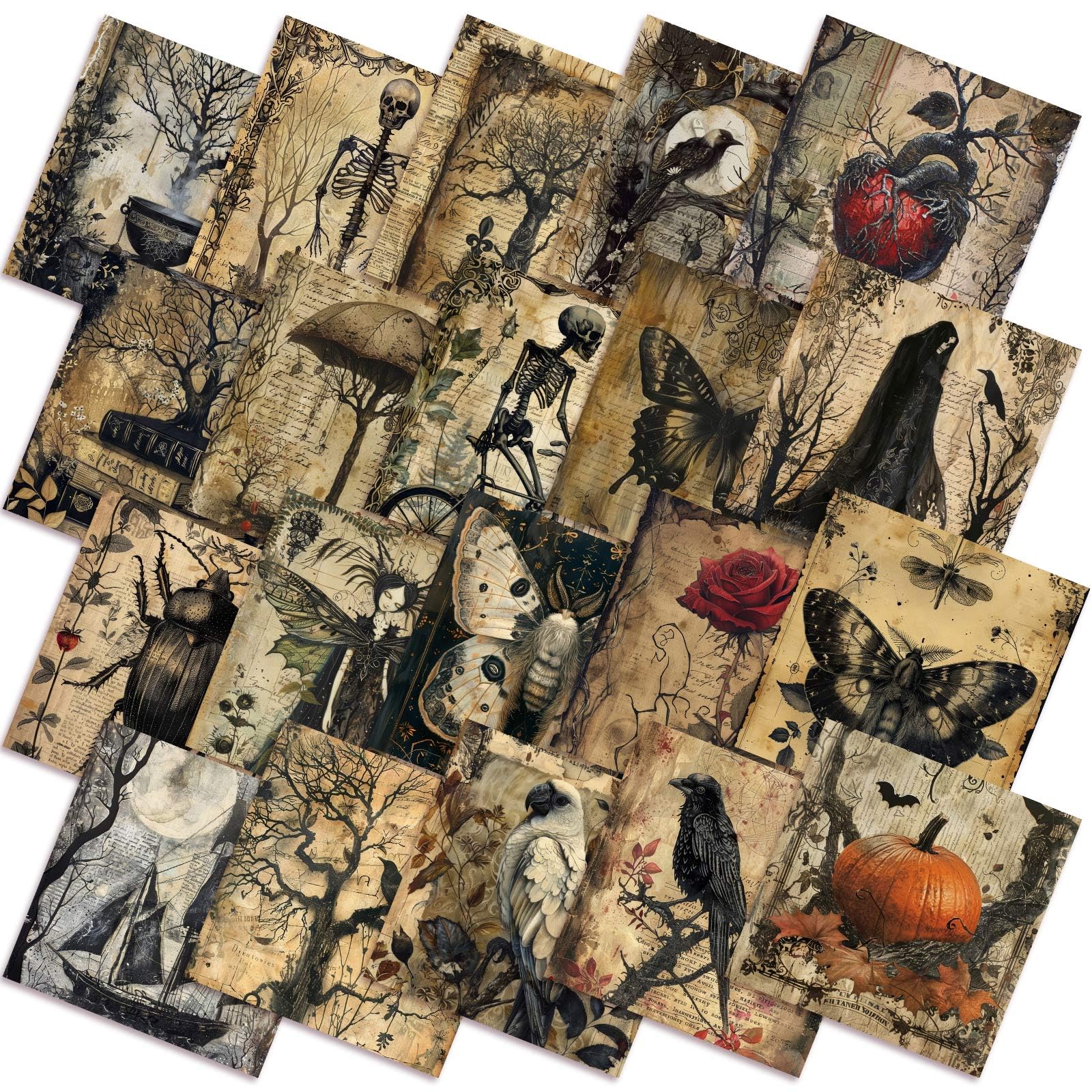 HunnmingRe 20 Pcs 10''x10'' Halloween Quilting
