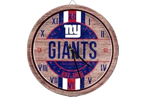 FOCO New York Giants NFL Barrel Wall Clock