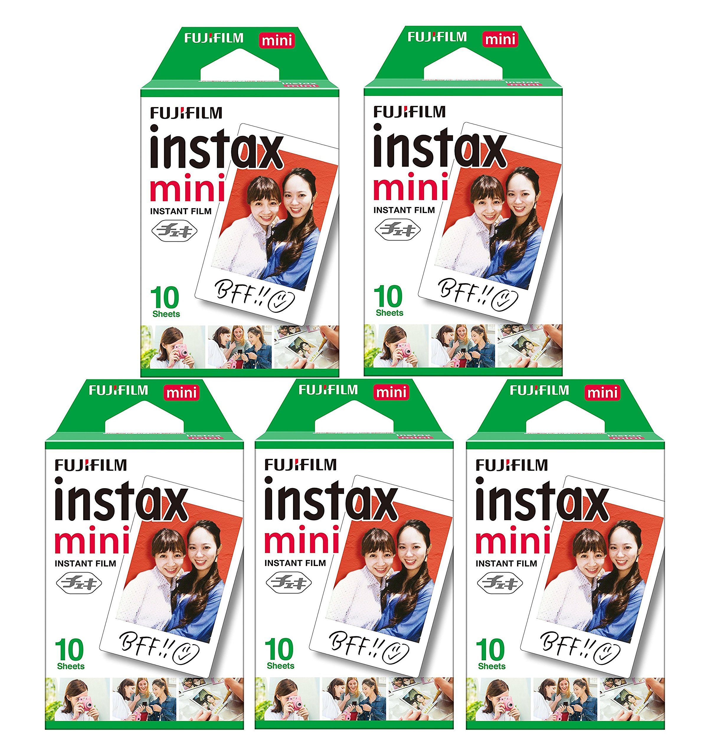富士フイルム [5セット販売]FUJIFILM インスタントカメラ チェキ用フィルム 10枚入x5セット INSTAX MINI JP 1商品画像