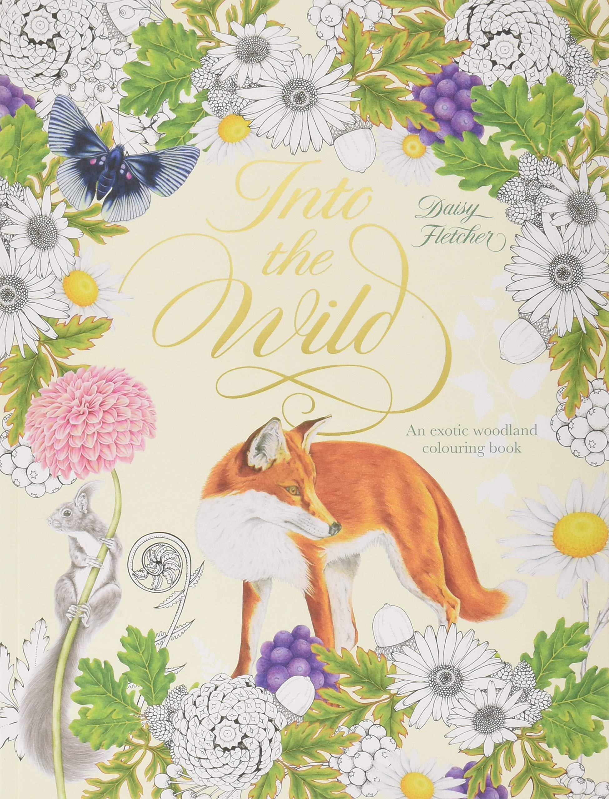 Amazon Com Into The Wild An Exotic Animal Colouring Book