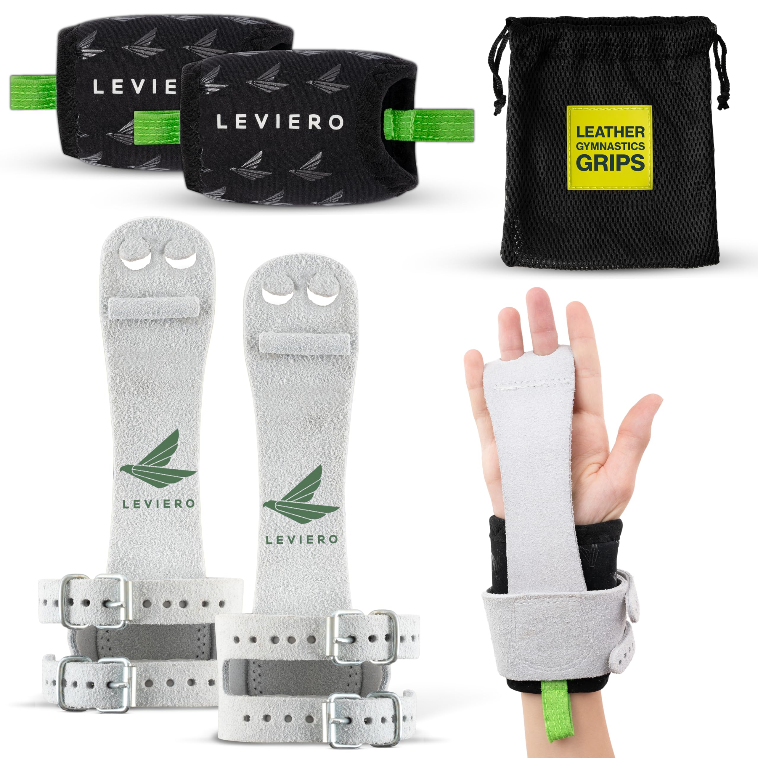 LEVIERO Gymnastics Grips Set Narrow Squeeze, Grips