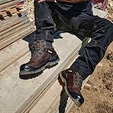 DEWALT Brown Waterproof Safety Boots Size 10 Newark Hiker Work Boots view 4