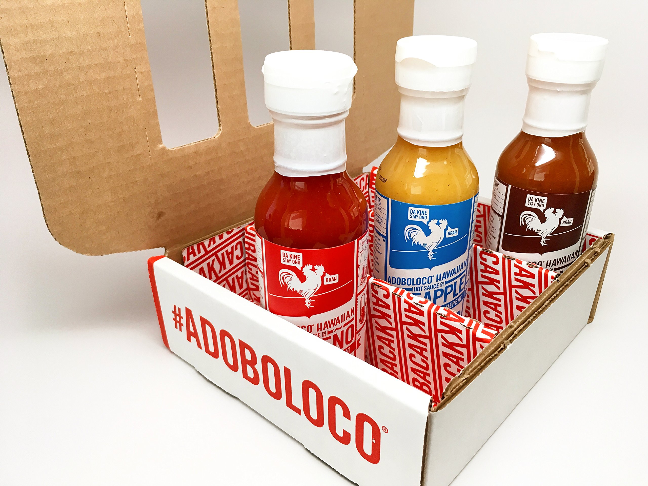 Adoboloco Hot Sauce 5.6oz Bottles (Variety Pack Of 3) on Galleon