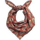 AVKA Studio 100% Cotton Bandanas/Handkerchief for Women, 20X20 In, 2 pack