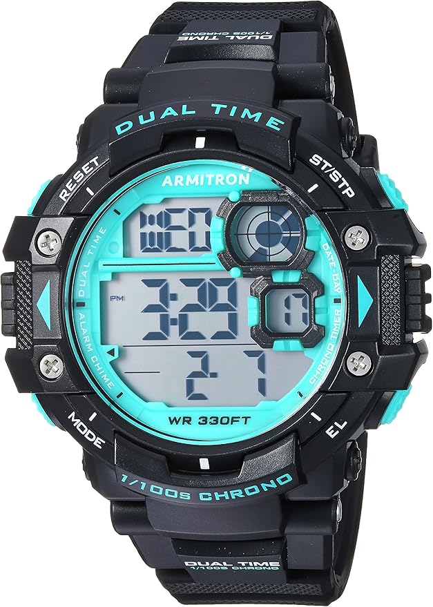 Armitron Sport Reloj cronógrafo digital 40/8309 para hombre, Negro