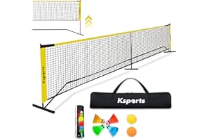 Ksports Regulation Size Pickleball Net 22 Feet, can be Used as Recreation Tennis or Badminton Net, Comprises of Pickleball Po