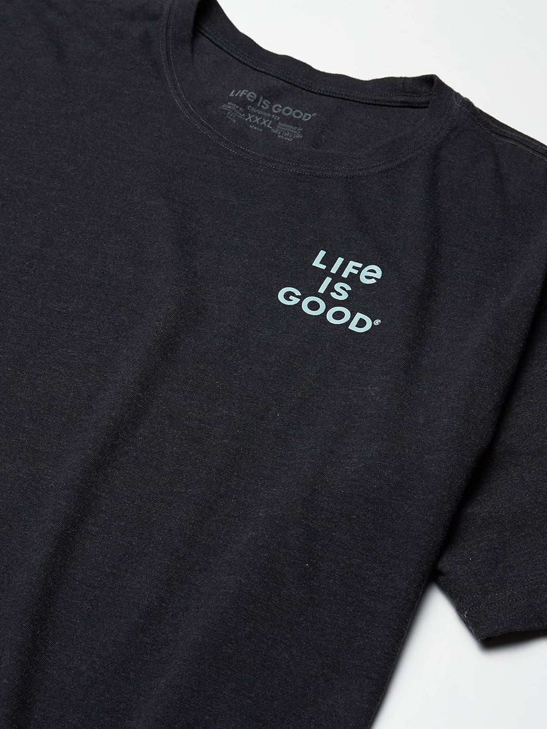 Life is Good Mens Crusher Pet Graphic T-Shirt: Clothing