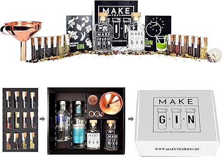 Mixcompany Make Your Gin Coffret Cadeau Gin A Faire Soi Meme Absolut Vodka Fever Tree Mediterranean Tonic Water 500 Ml Botanicals Entonnoir Instructions Avec Recettes Amazon Fr Cuisine Maison