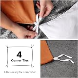 MOONLIGHT20015 Single Duvet Cover Set Rust Solid Microfiber 135x200 cm view 5