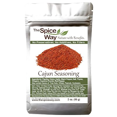The Spice Way Cajun Seasoning - A traditional authentic spicy blend, rich with flavor 2 oz