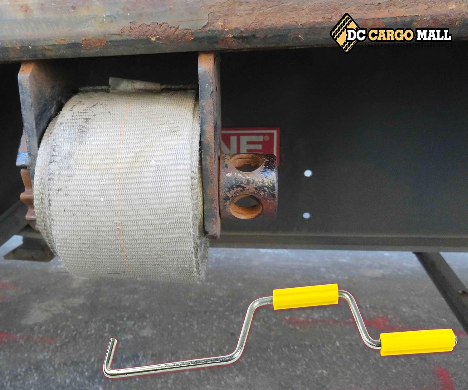 DC Cargo Mall Easy Speedy Hand Roller for Winding Up Winch Straps | 18" Roll Up Bar for Flatbed Trailer Winches: Automotive