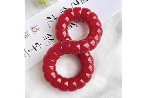 ZEZUT Natural Bodhi Seeds Beaded Bracelets, Fidget Toy for Effectively Alleviate Anxiety and Stress, Protection Healing Bodhi Bracelet, Addictive Fidget Toy Bracelet for Women Men with Gift Box(Cherry Red)