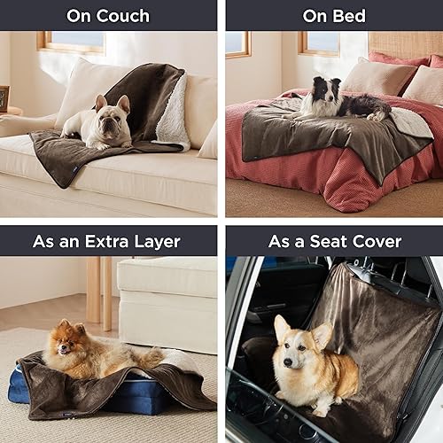 Bedsure Waterproof Dog Blankets for Small Dogs Small Cat Blanket